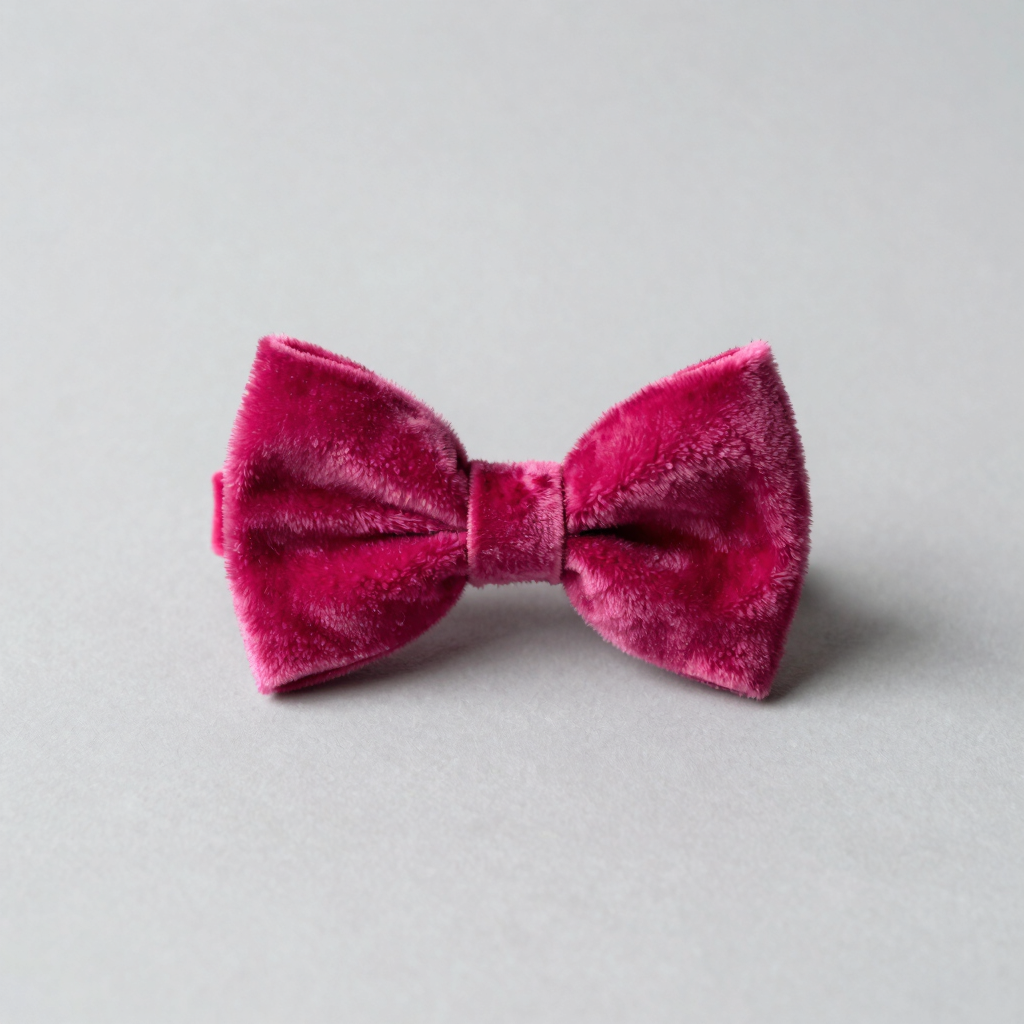 Moño Coqueto Terciopelo Magenta