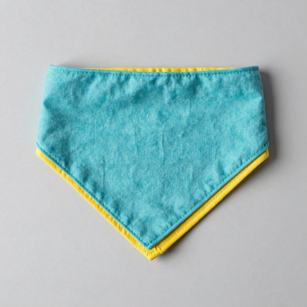 Bandana Reversible Turquesa y Sol