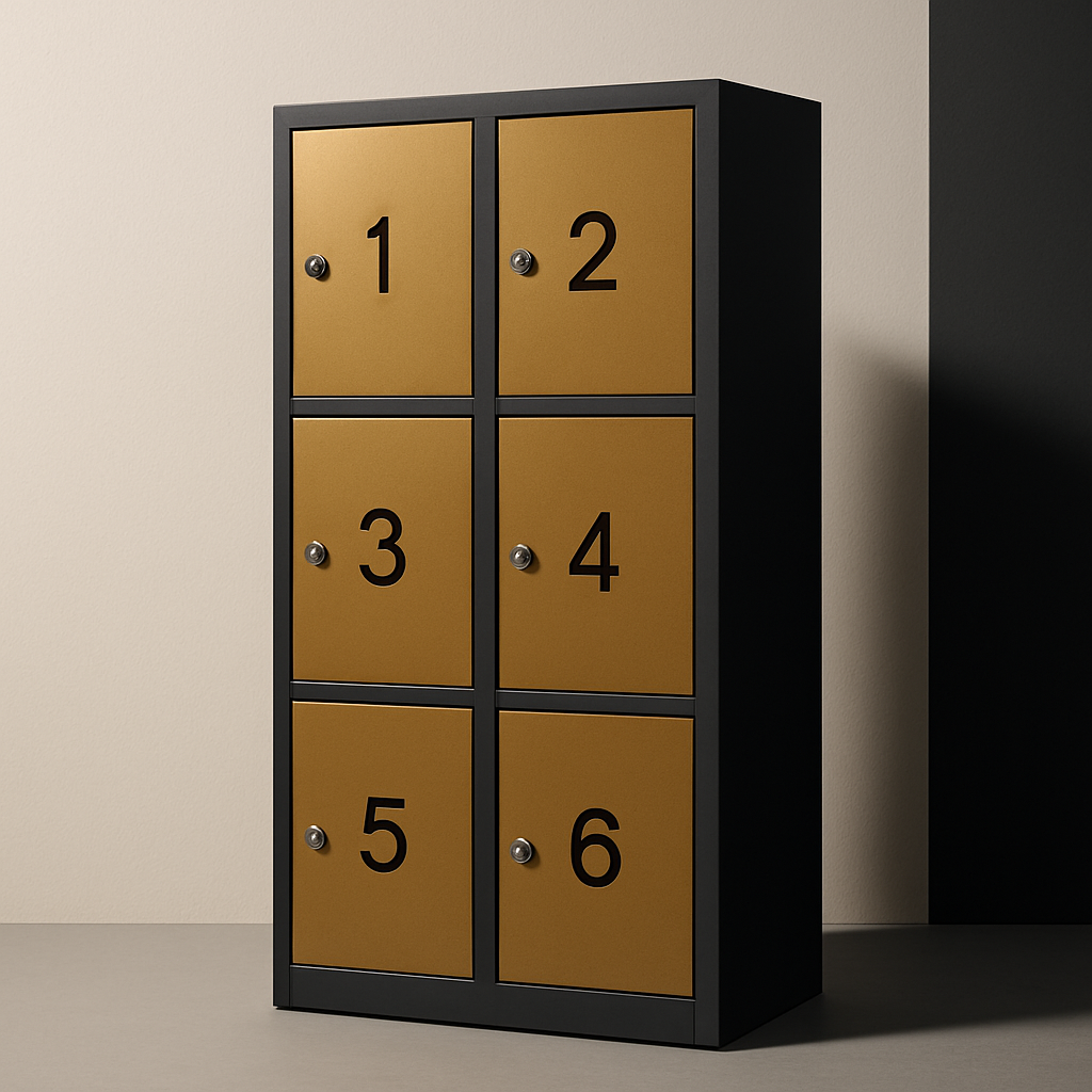 Fortress 6-Compartment Digital Locker