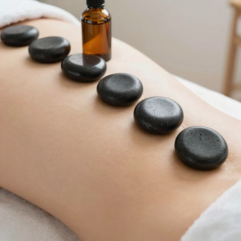 Herbal Oil & Hot Stone Infusion