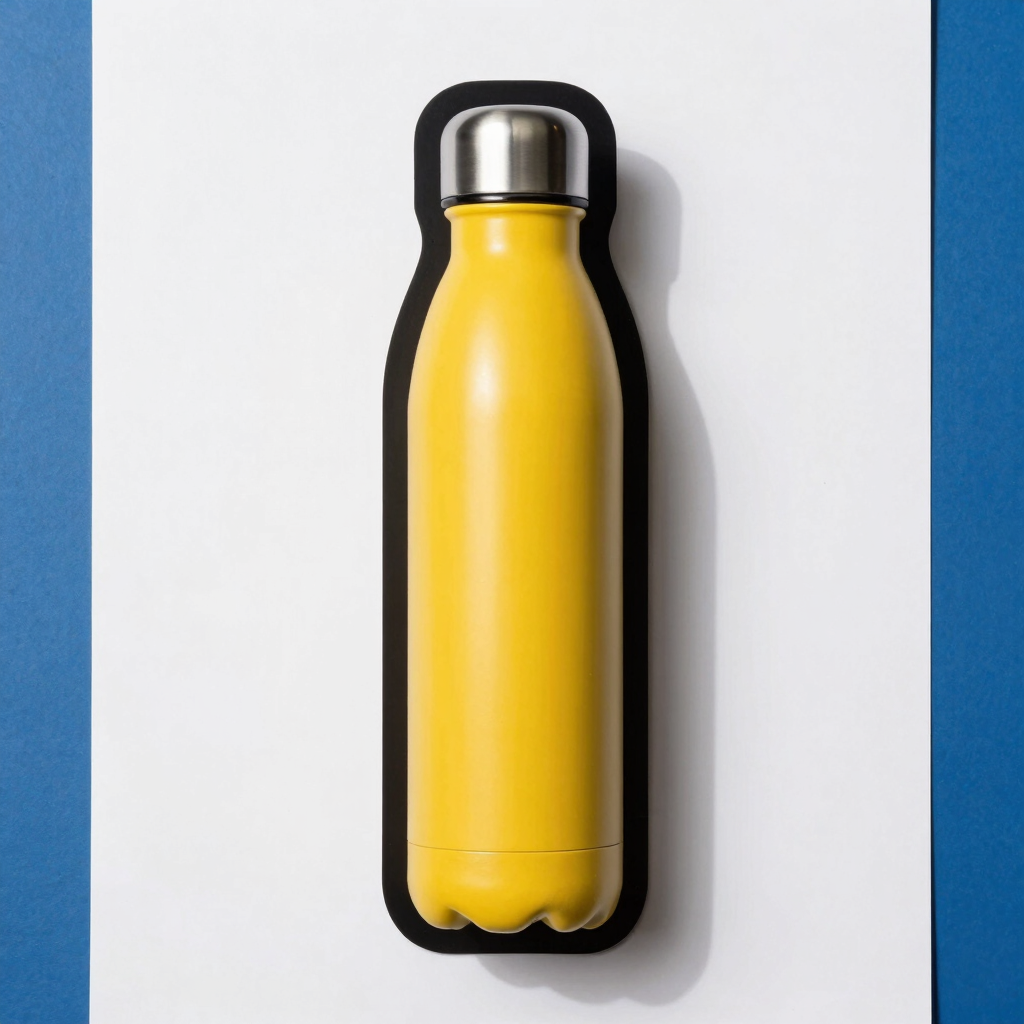 Gourde Isotherme Jaune Flash
