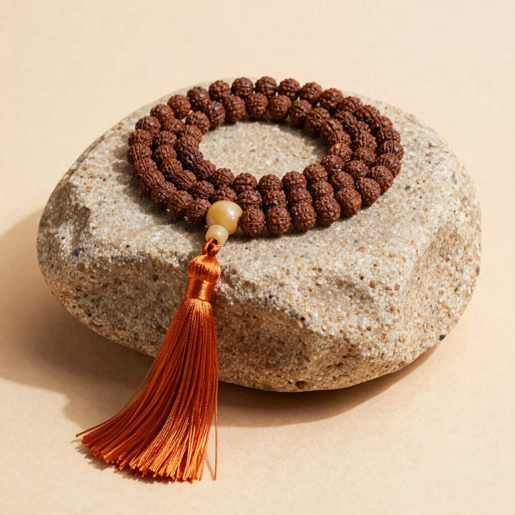 Sacred Five Mukhi Rudraksha Mala