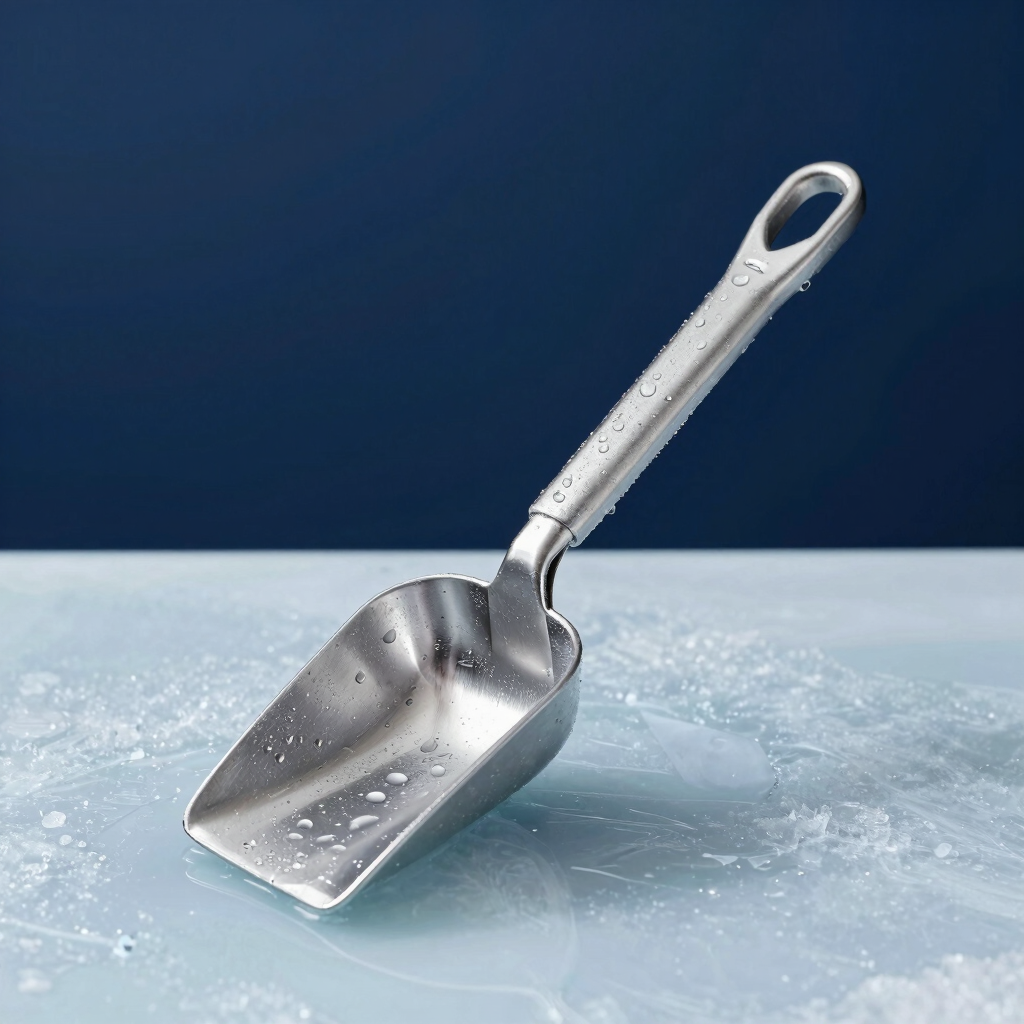 Ergonomic Aluminum Ice Scoop