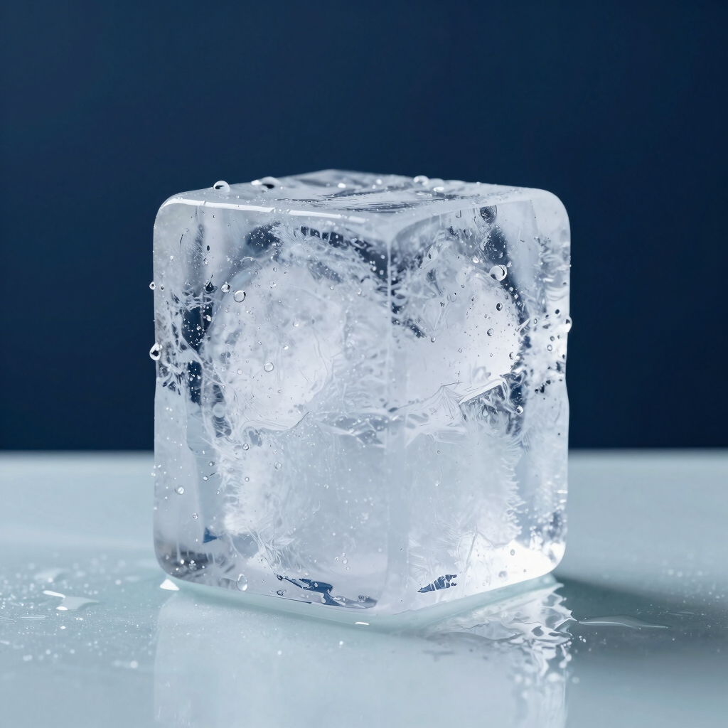 High-Density Solid Block Ice