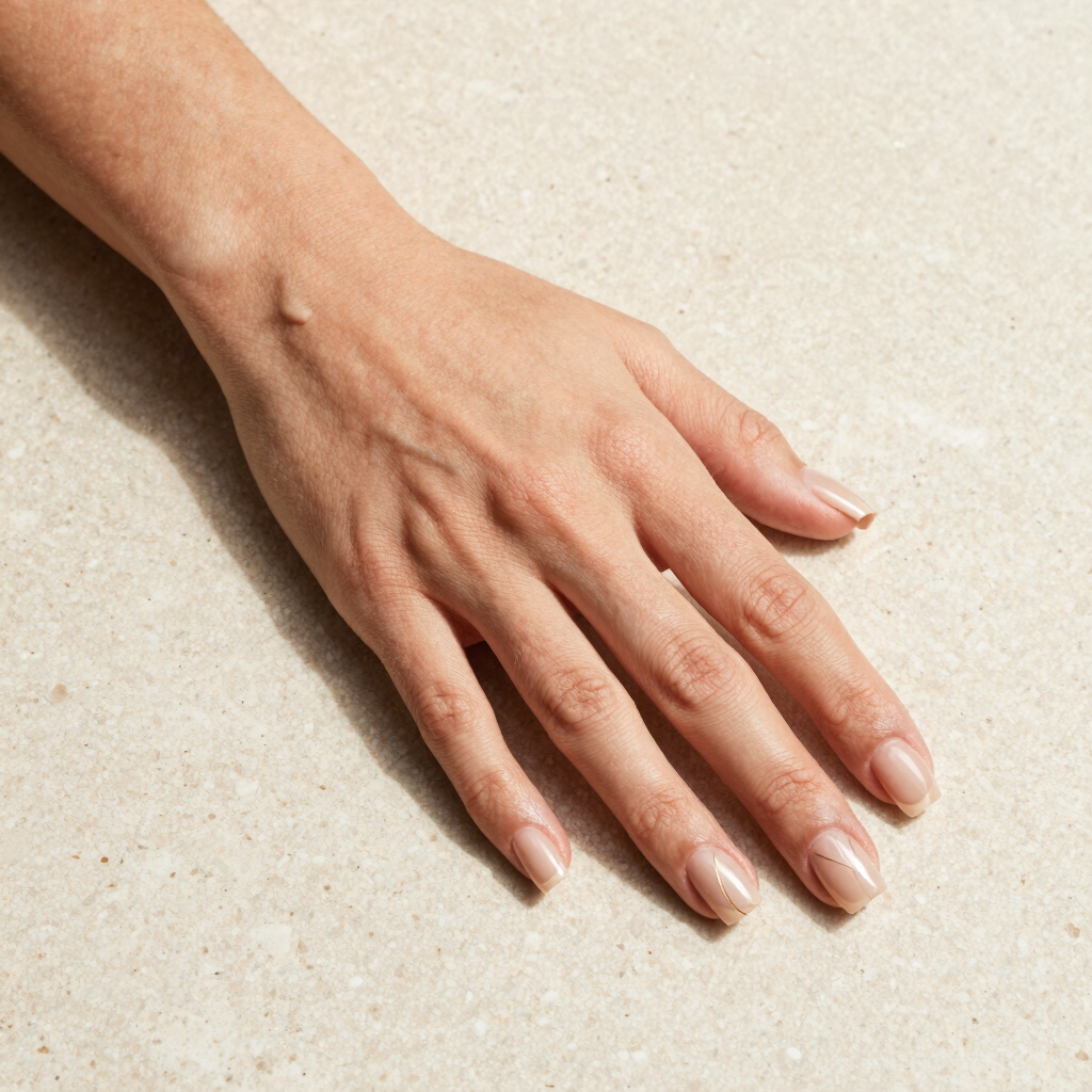 Nude Silk Line Press-On Nails