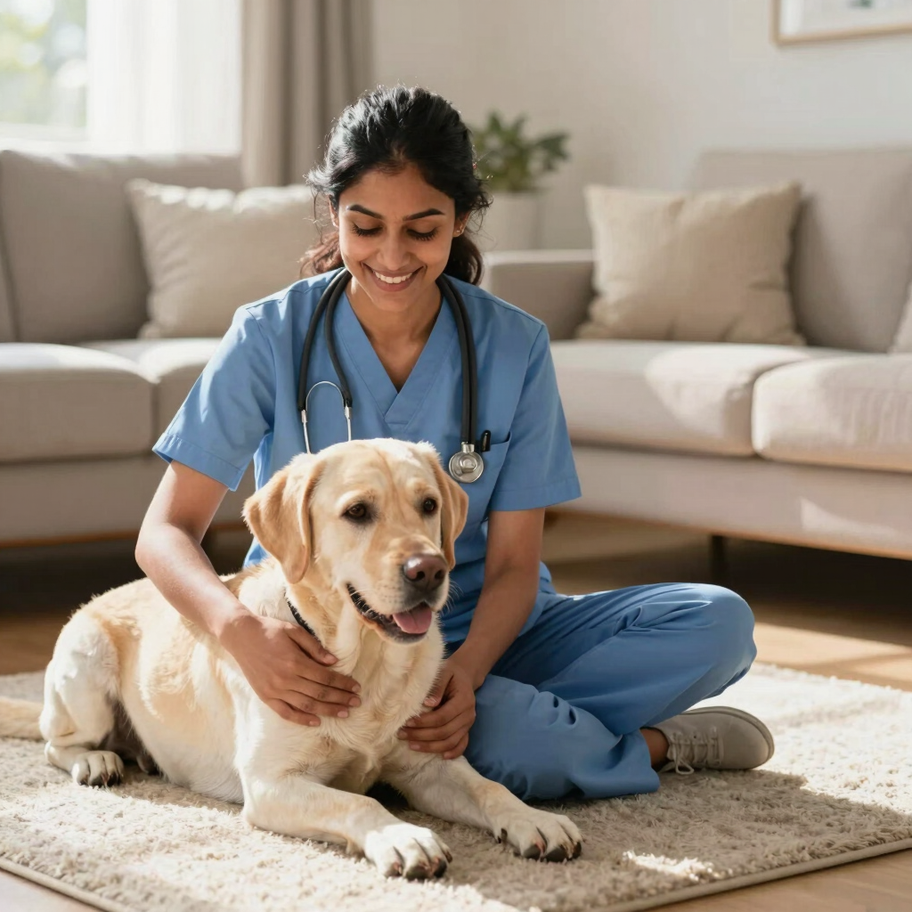 Compassionate Home Vet Visit
