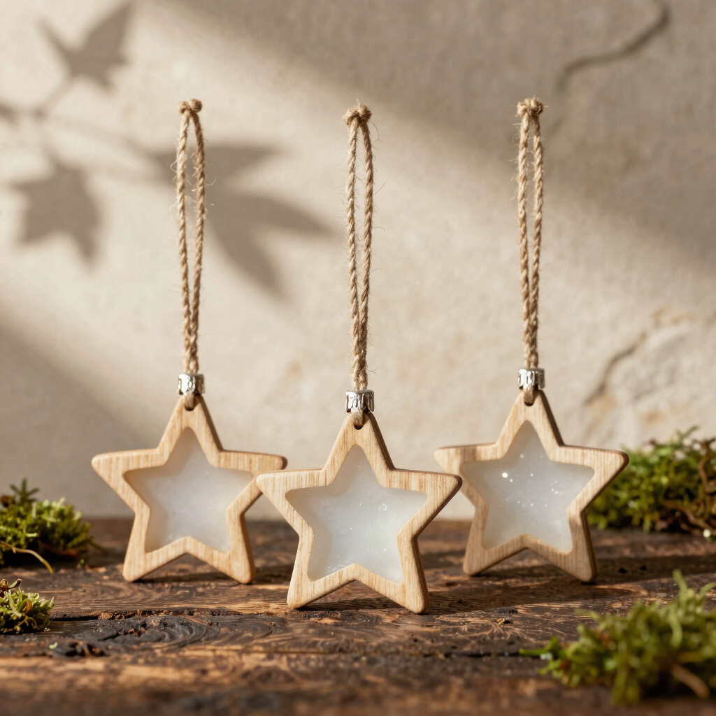 Suspensions de Noël "Étoiles d'Antan"