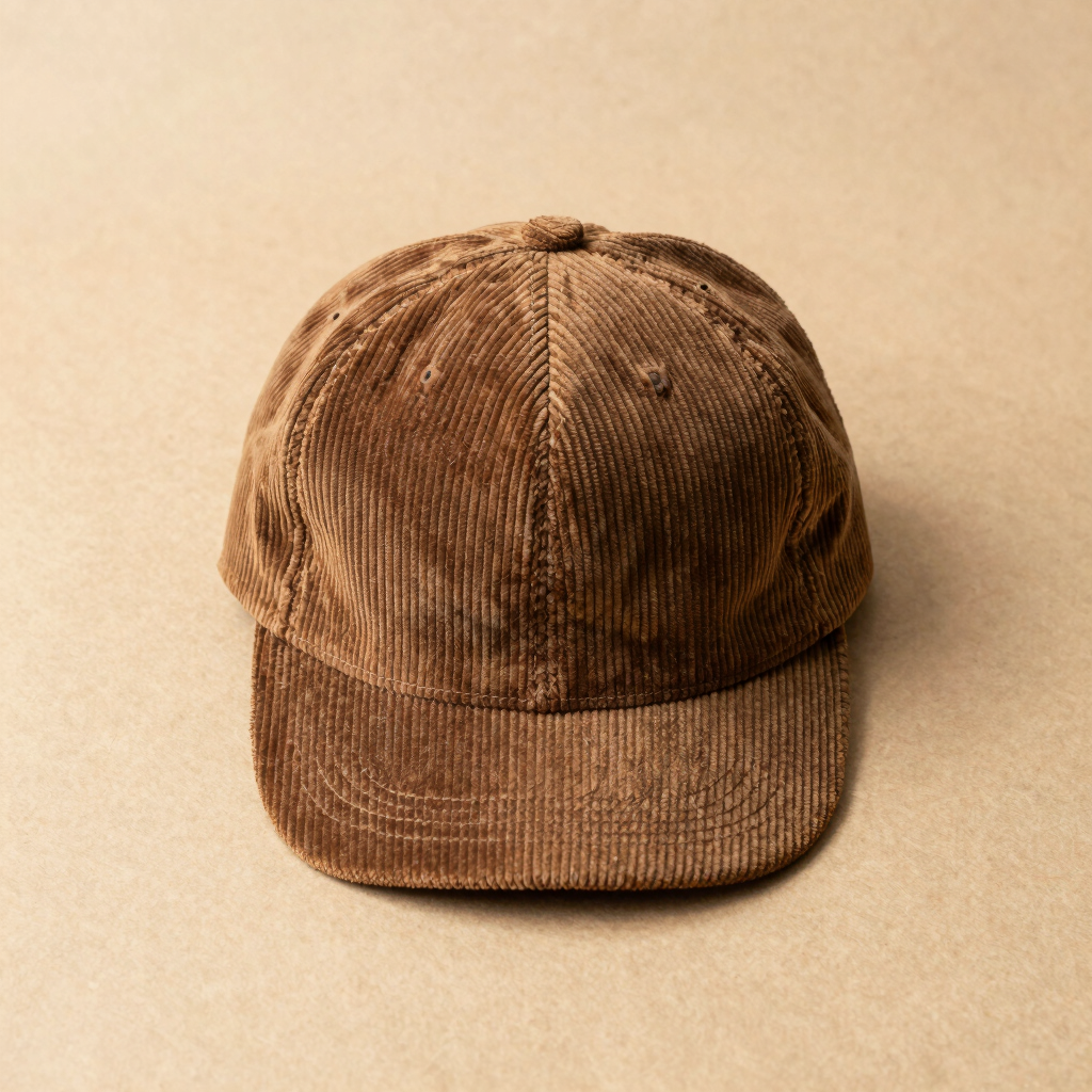 Embroidered Corduroy Cap