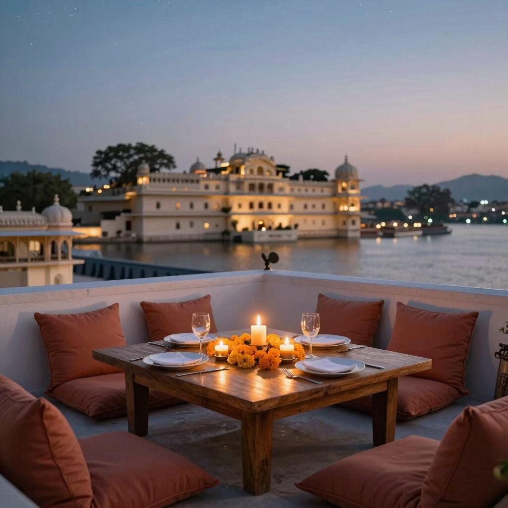 Private Rooftop Candlelit Dinner