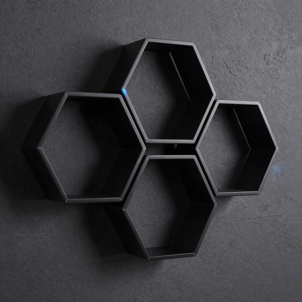 Gridline Hex Wall Shelf