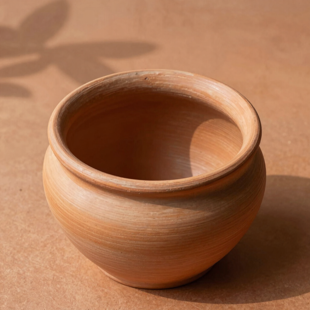 Hand-Burnished Terracotta Planter