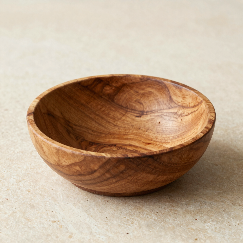 Carved Olive Wood Tasting Dish
