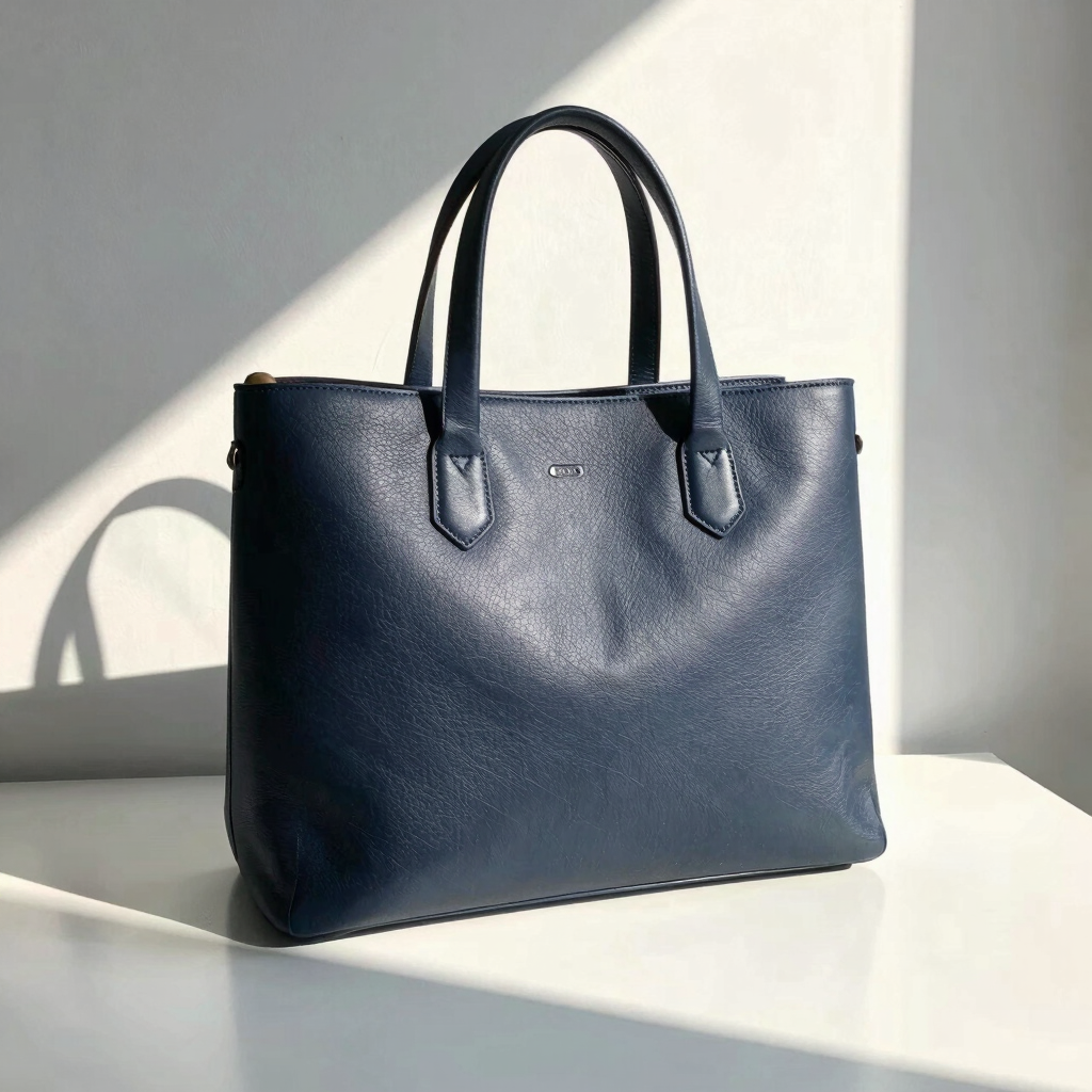 Empire Navy Leather Tote
