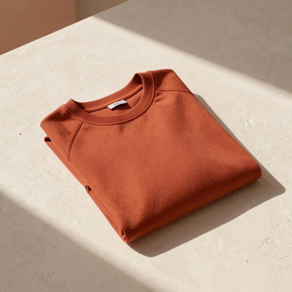 Terracotta Heavy Raglan Sweatshirt