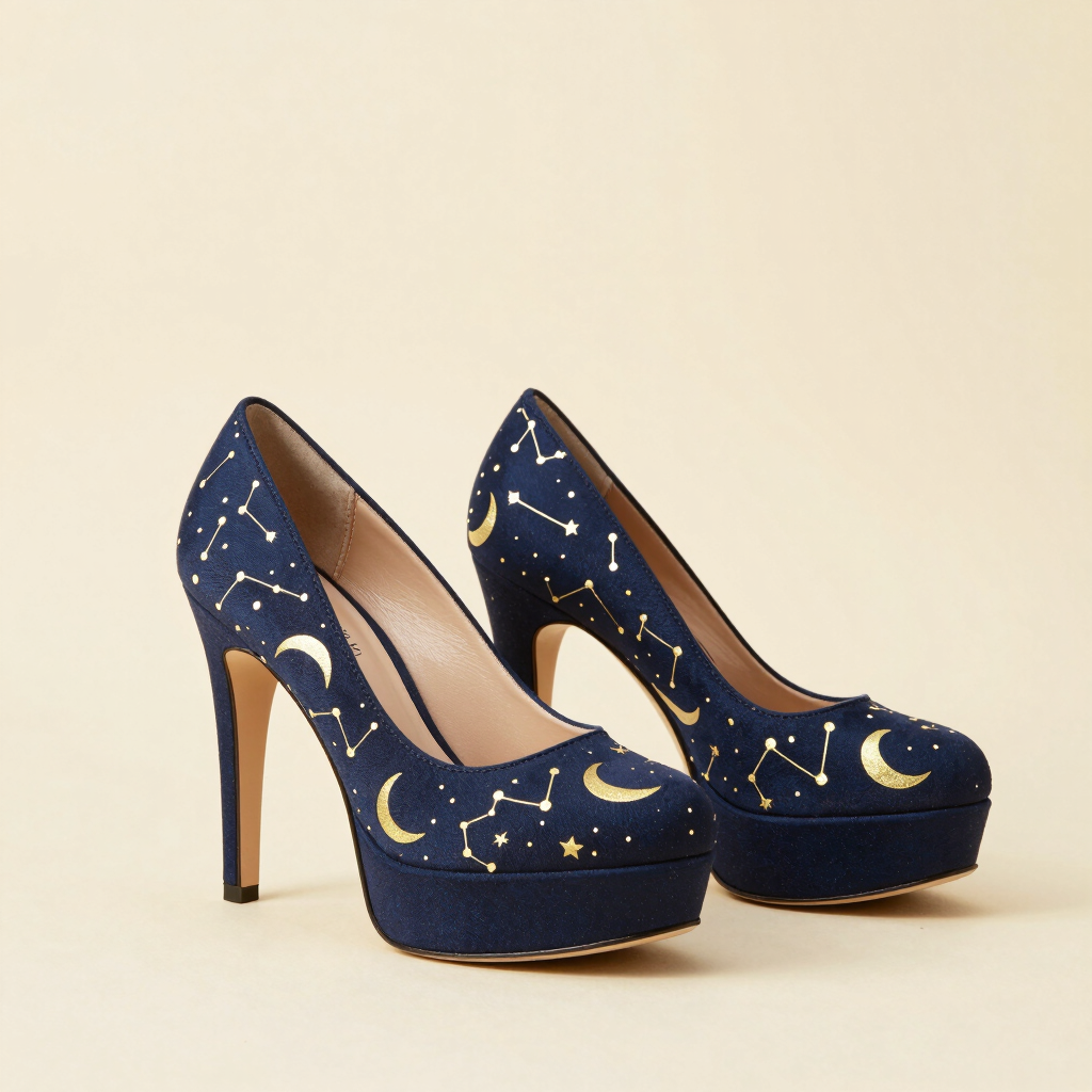 Tacones Plataforma Astrología Mística (Sample)