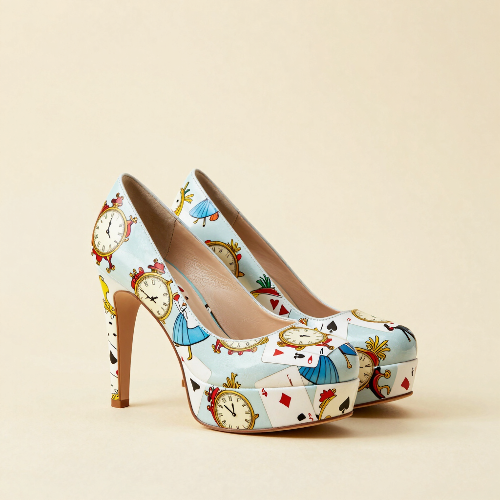 Tacones de Plataforma Reloj Loco (Sample)