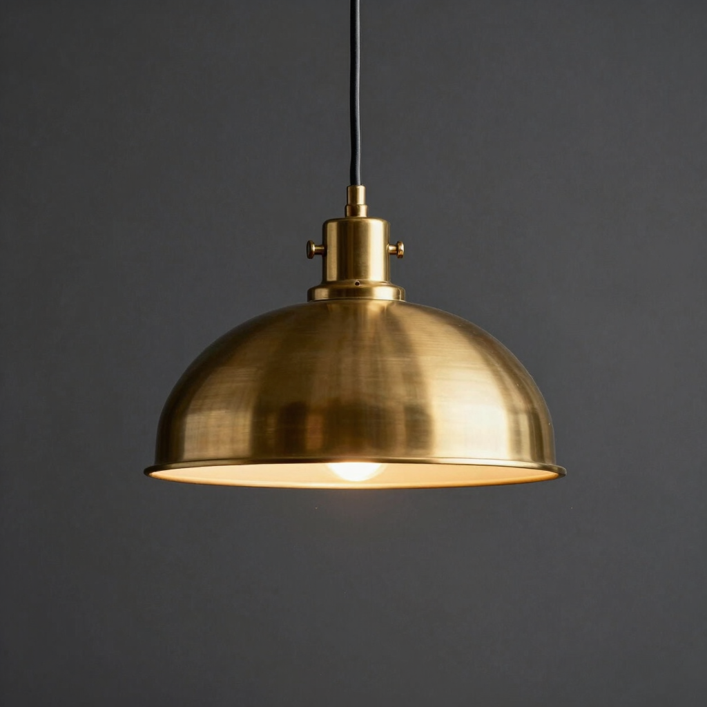 Orla Brushed Brass Pendant