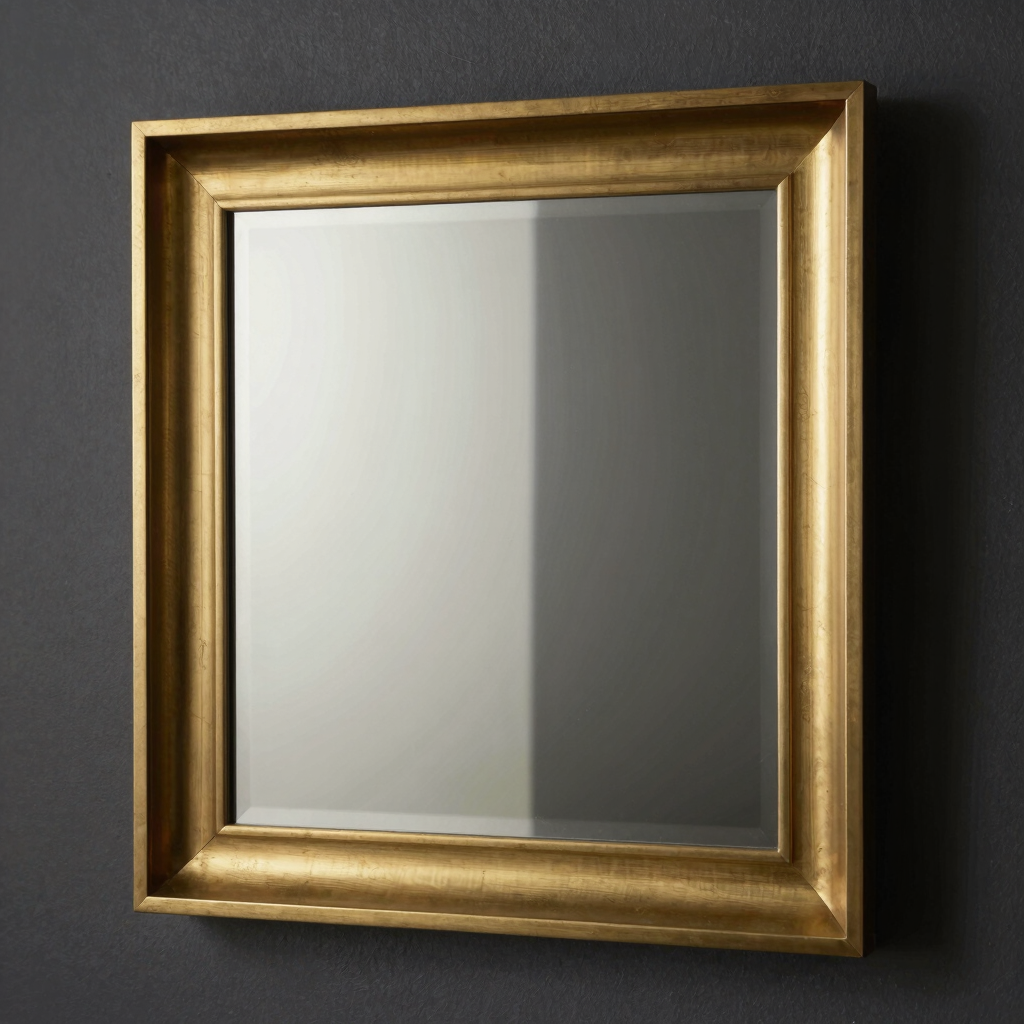 Aris Brushed Brass Mirror