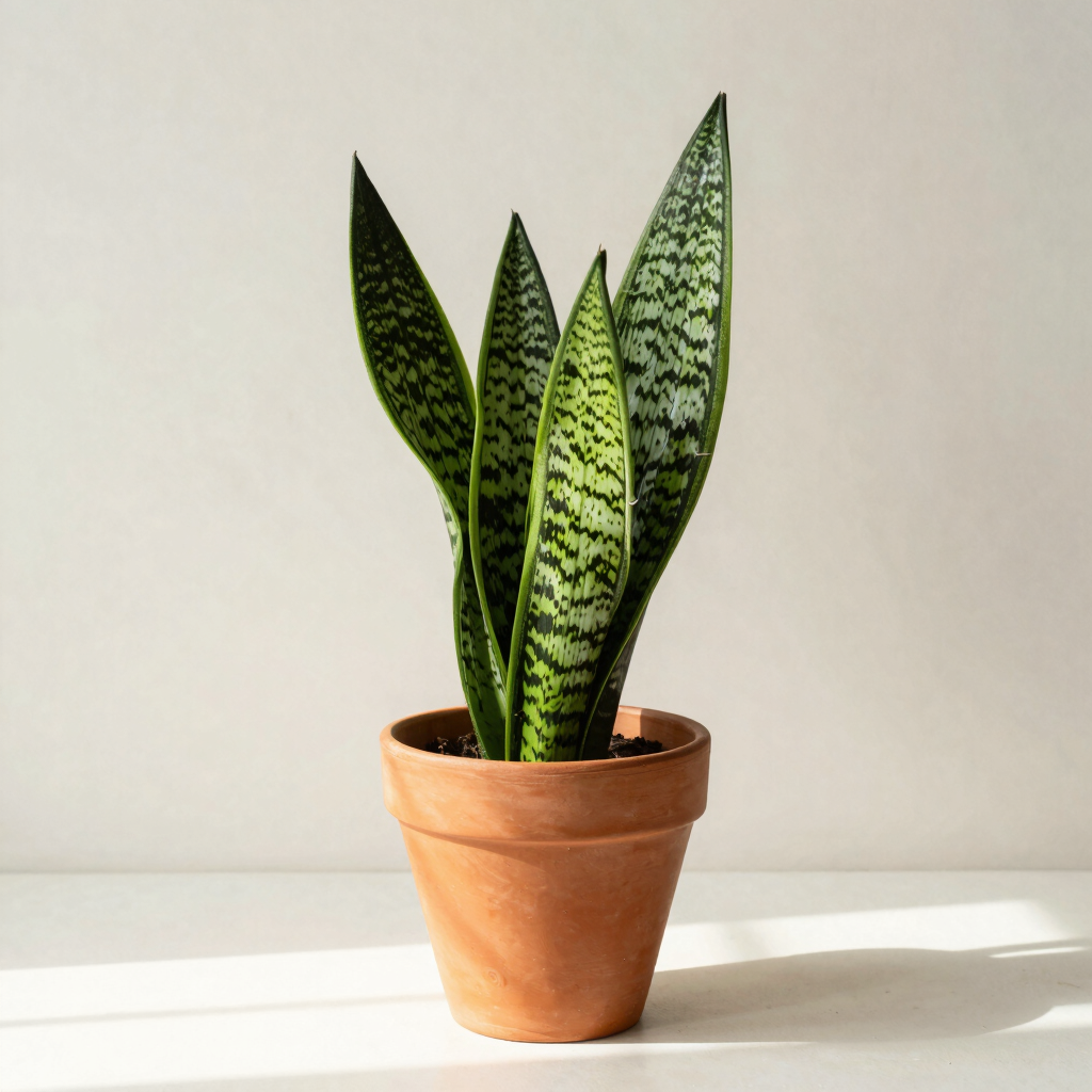 Live Snake Plant in Eco Pot