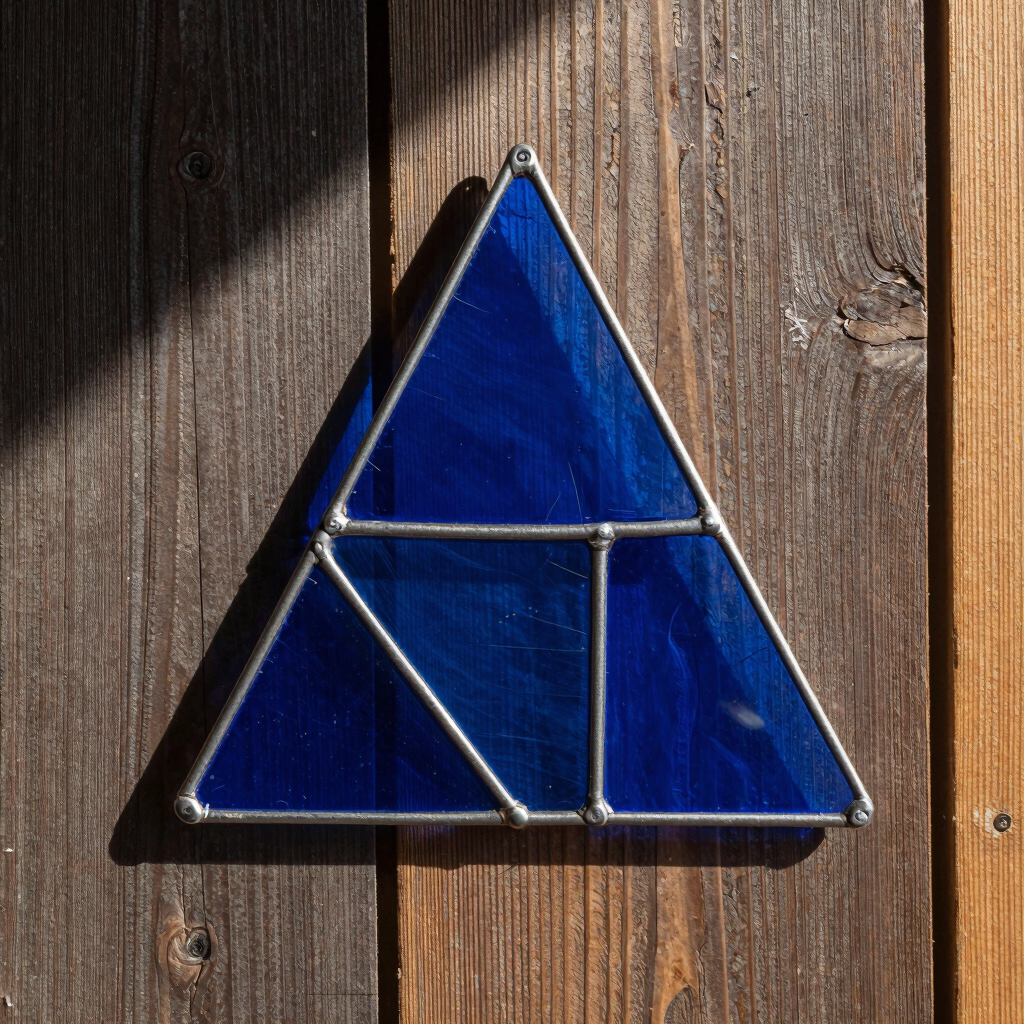 Cobalt Blue Geometric Suncatcher