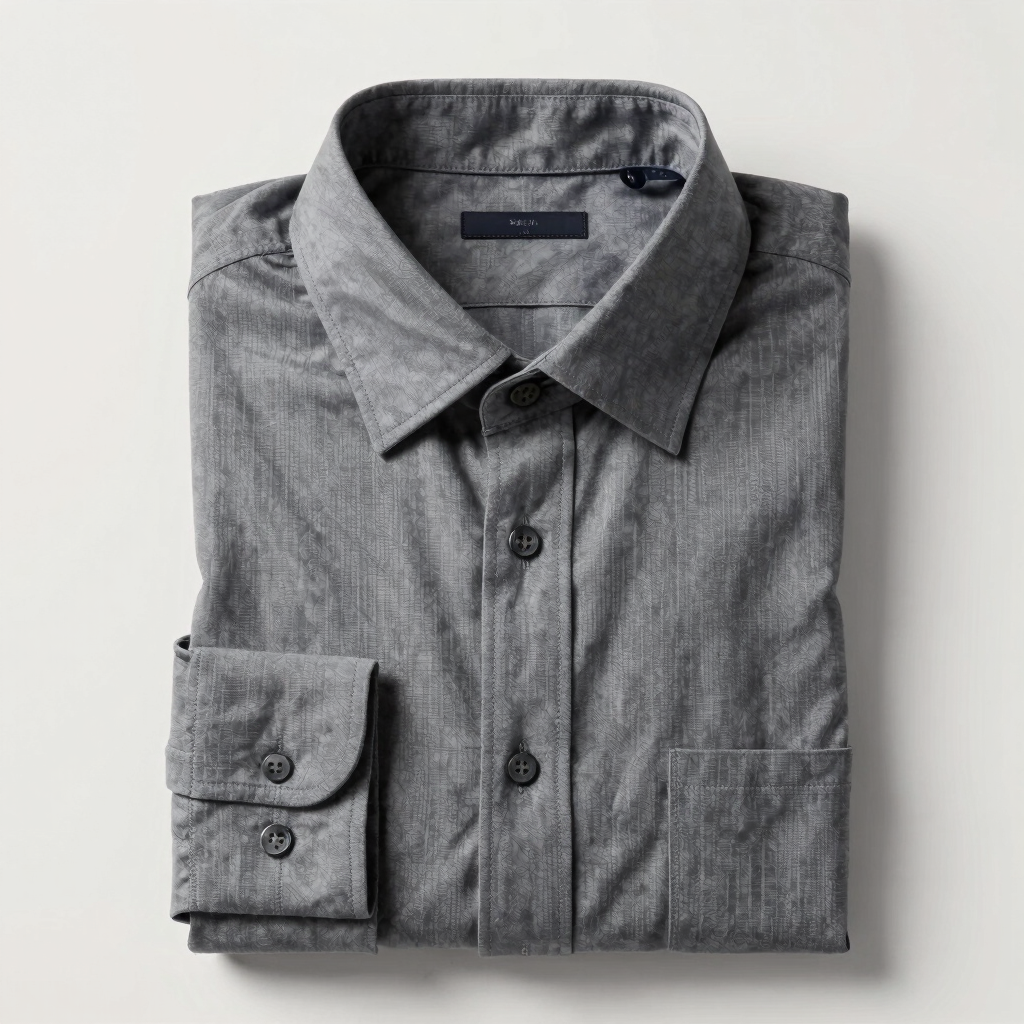 Slate Grey Washed Casual Shirt