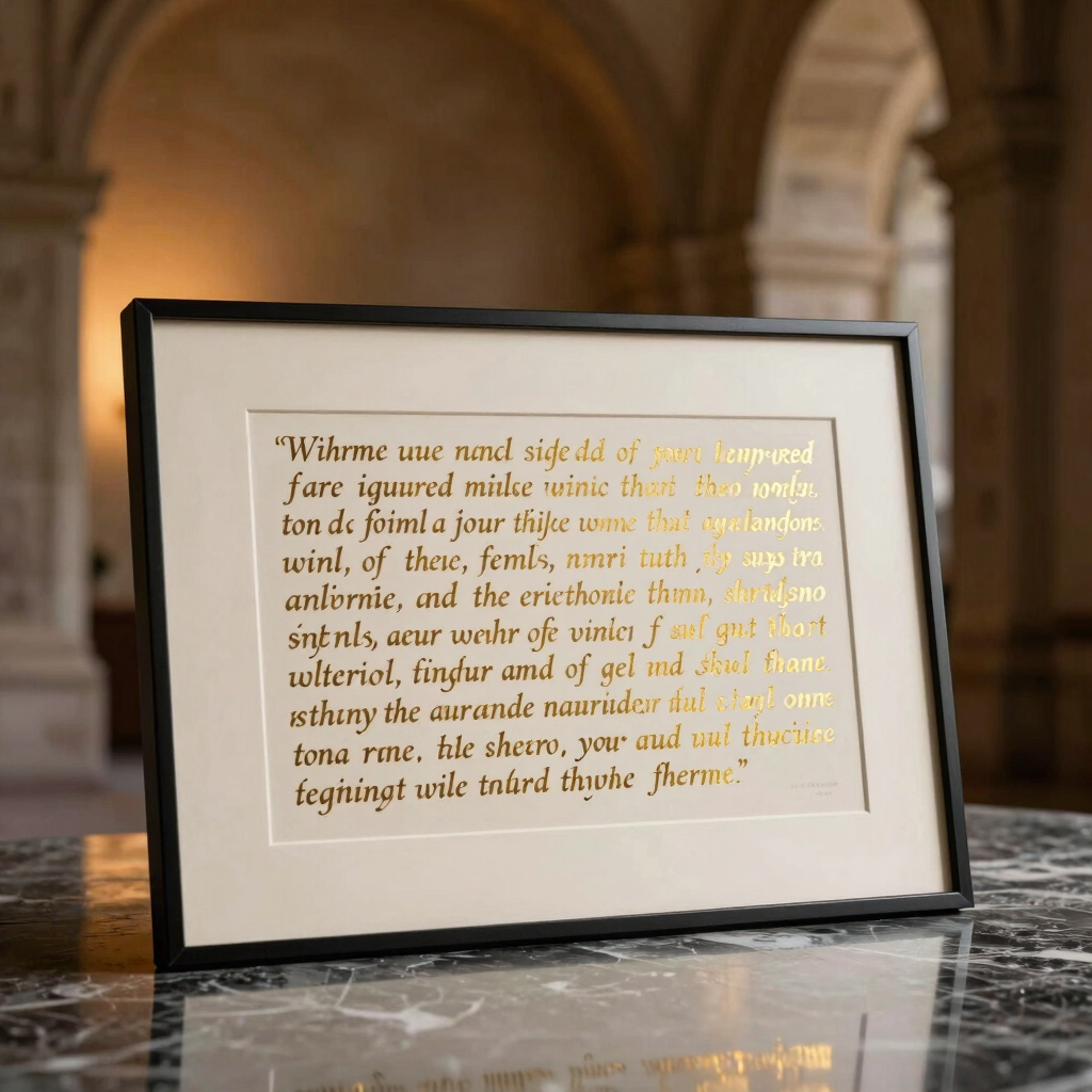 Royal Decrees Gold Foil Print