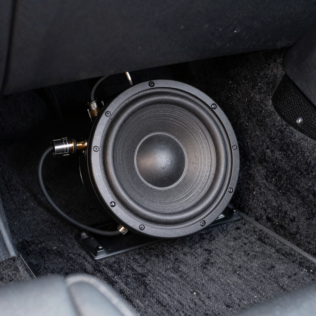 Under-Seat Active Subwoofer Installation