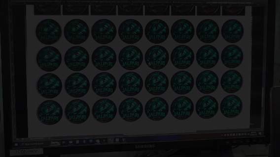 an abstract photo of a curved building with a blue sky in the background