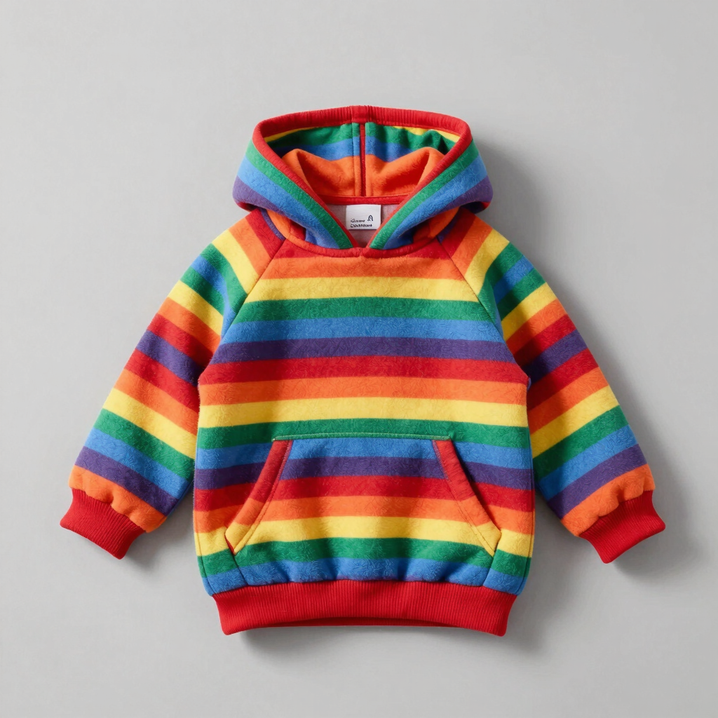 Sudadera con Capucha Arcoíris