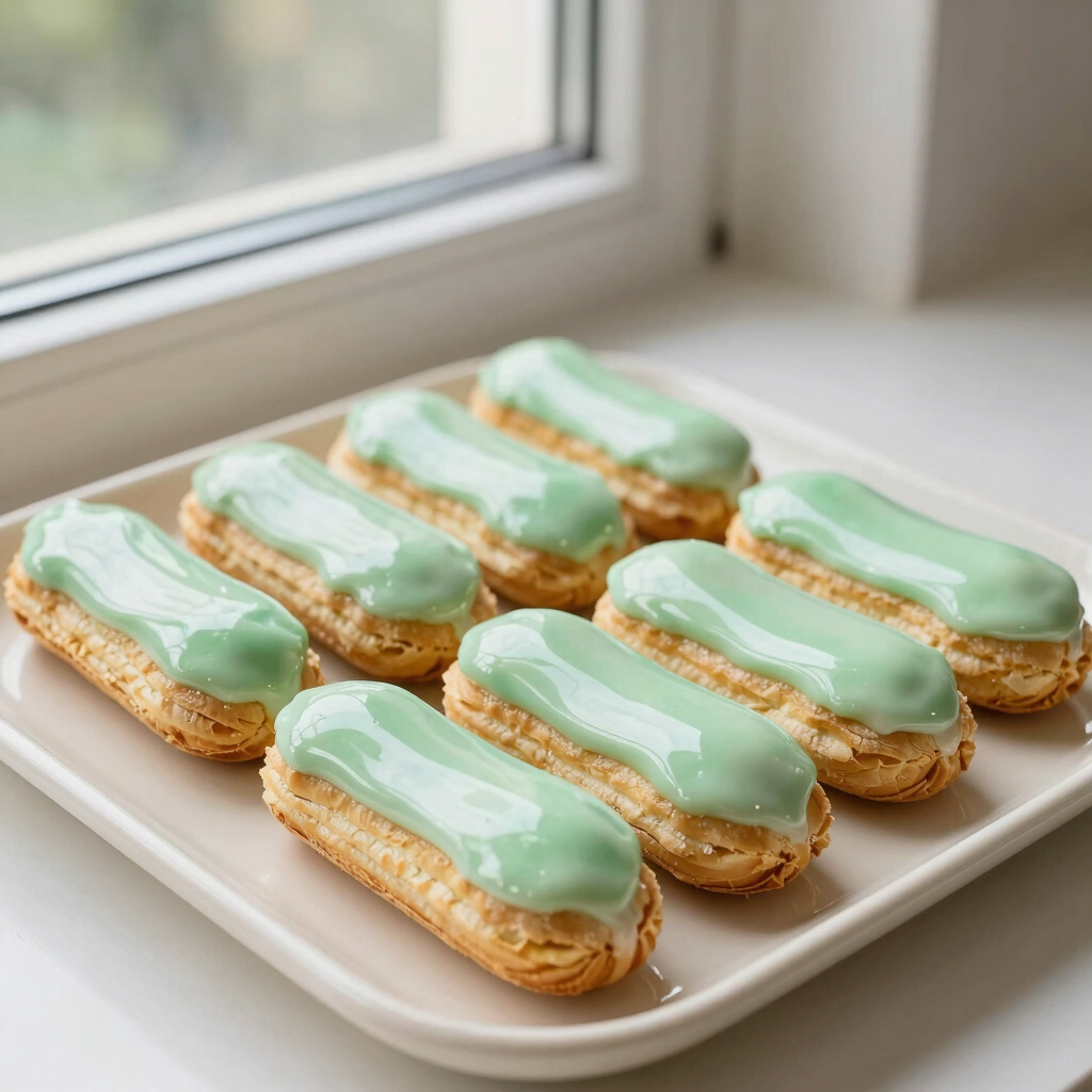 Mini Pistachio Eclair Box