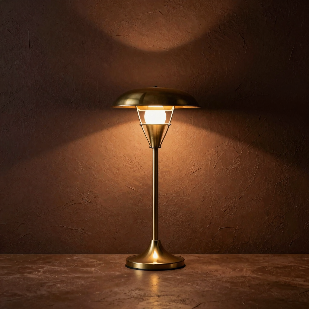 Aris Brass Drum Lamp