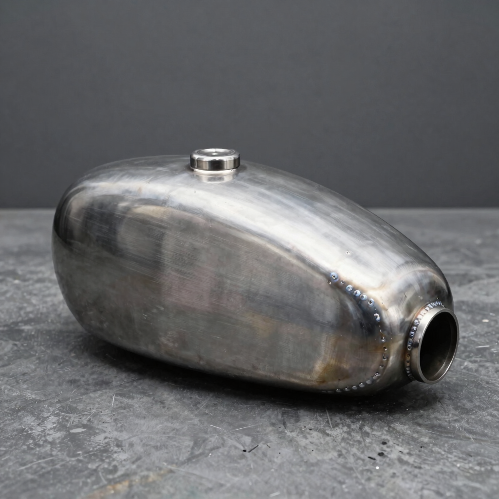 Tangki Bensin Custom Caferacer Raw Steel