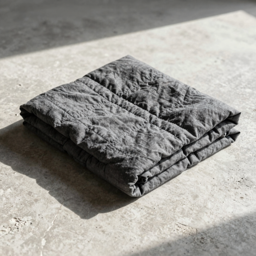 Grid Stitch Linen Quilt