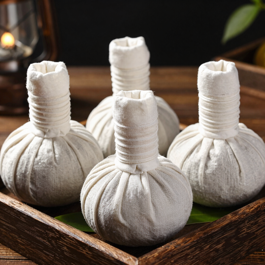 Warm Thai Herbal Compress Massage