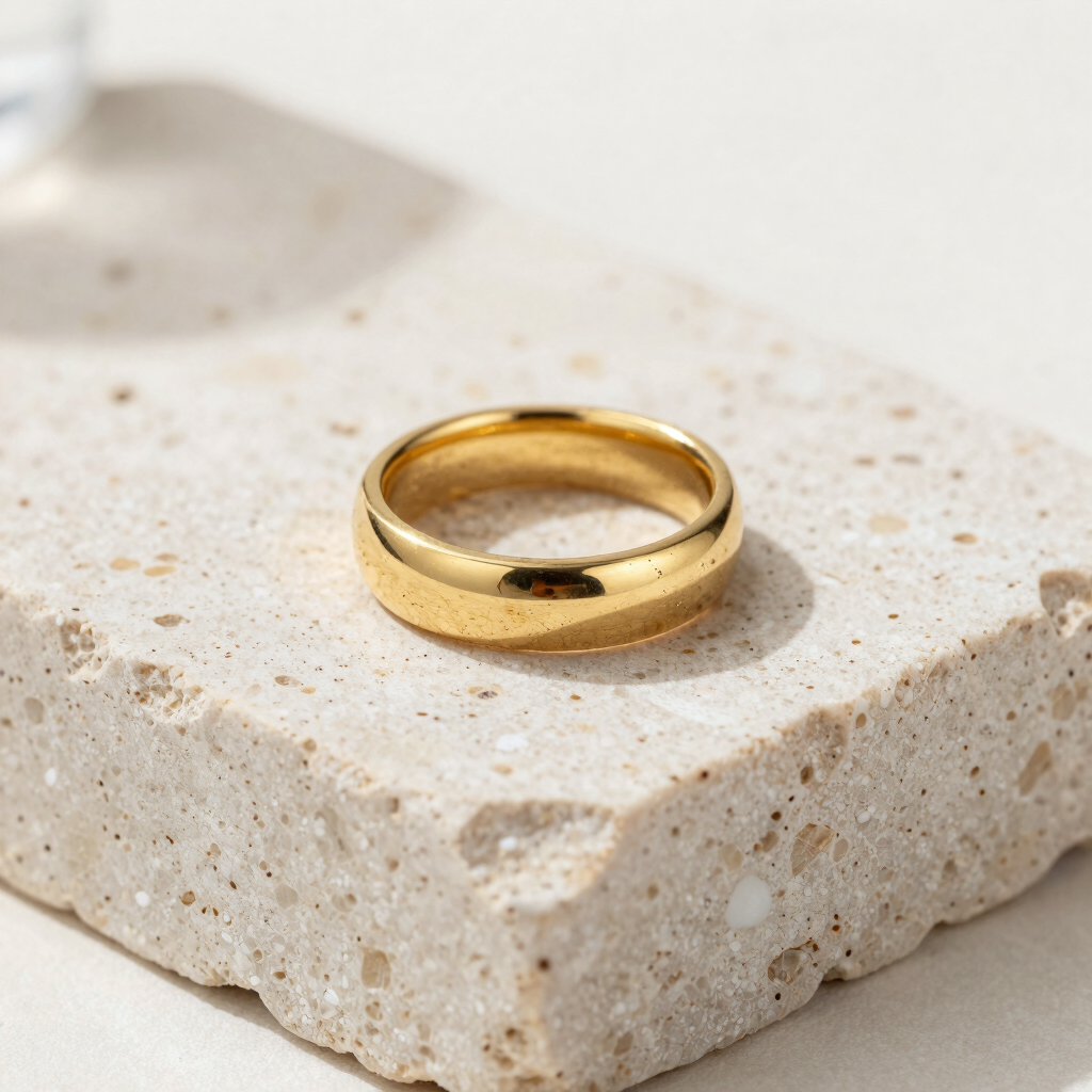 Hammered Gold Band