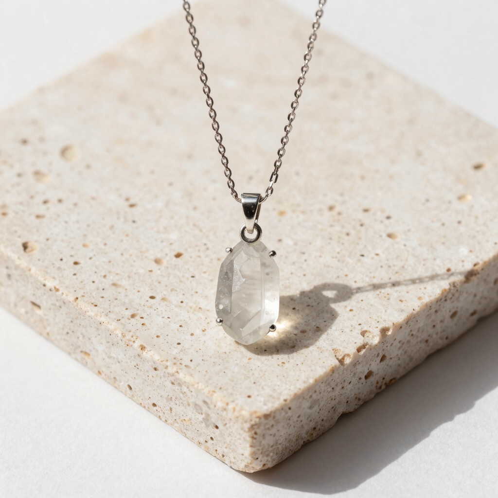 Solitaire Quartz Pendant
