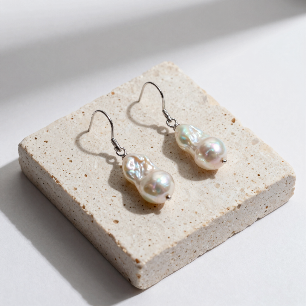 Baroque Pearl Drop Earrings