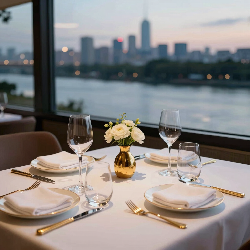 Private Dining Table at Riverview