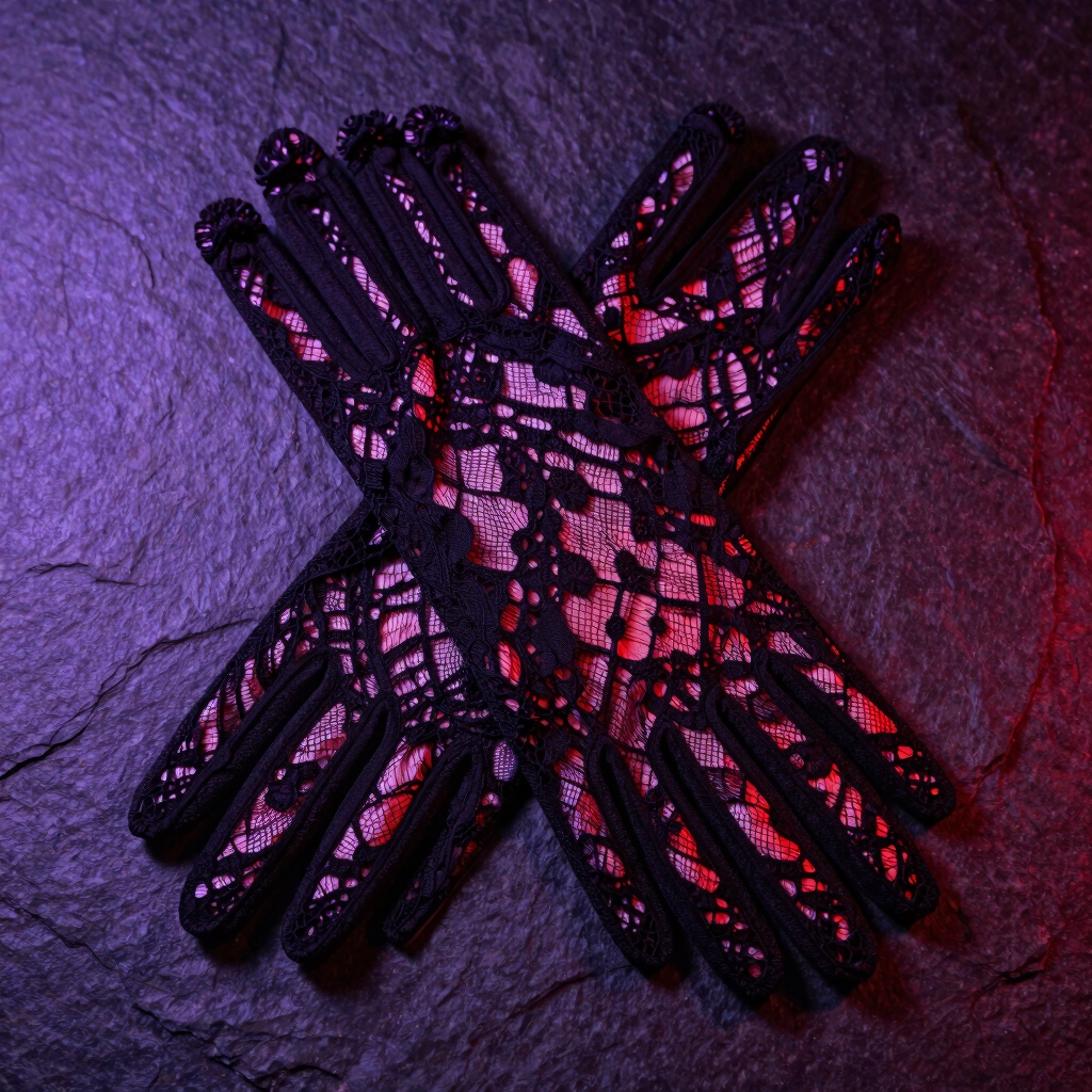 Guantes Largos de Encaje Noir
