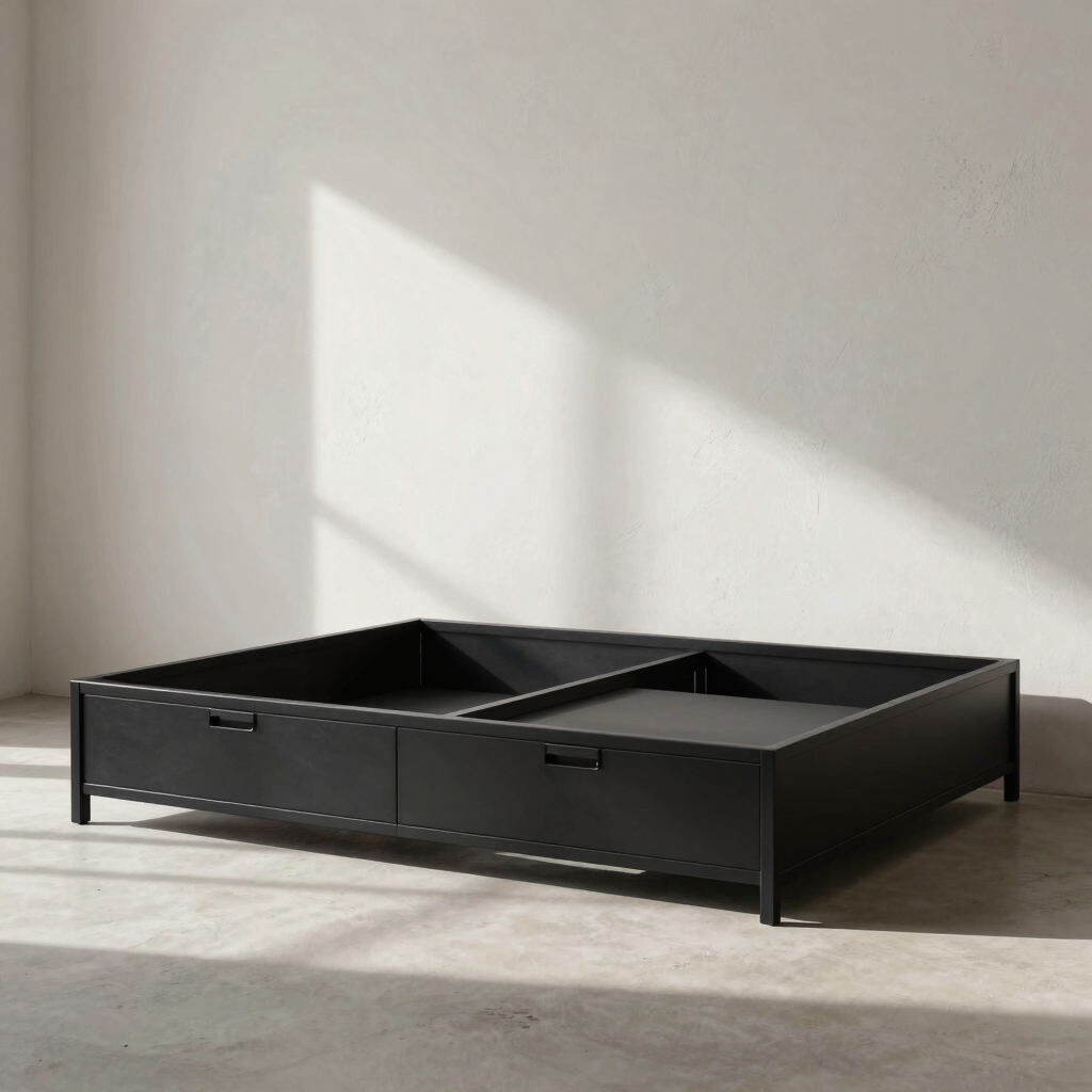 Keel Steel Storage Bed