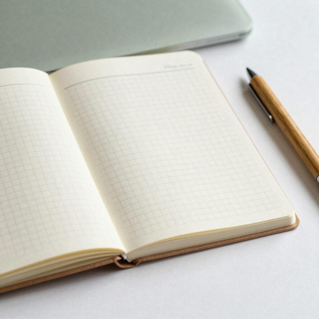 Recycled Kraft Grid Notebook