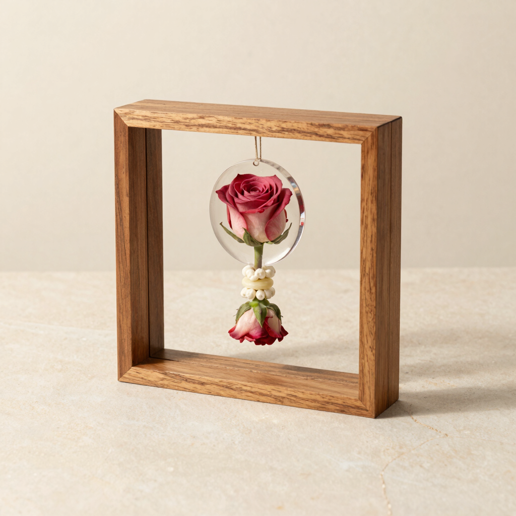 Signature Teakwood Varmala Preservation Frame