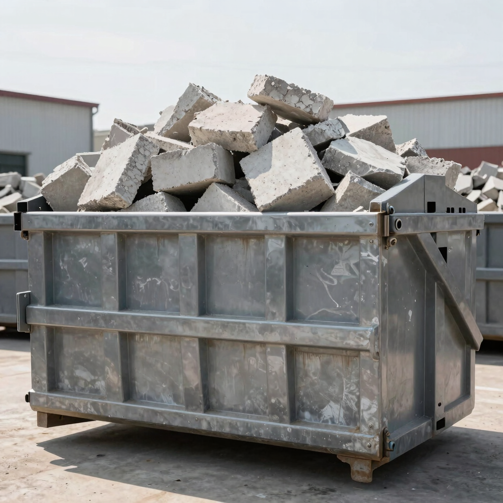 Heavy Concrete Only Dumpster