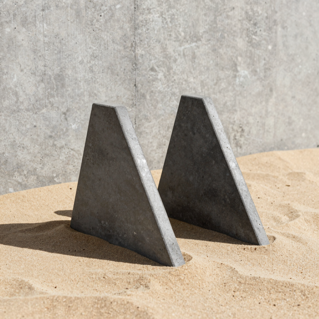 Tectonic Concrete Bookends