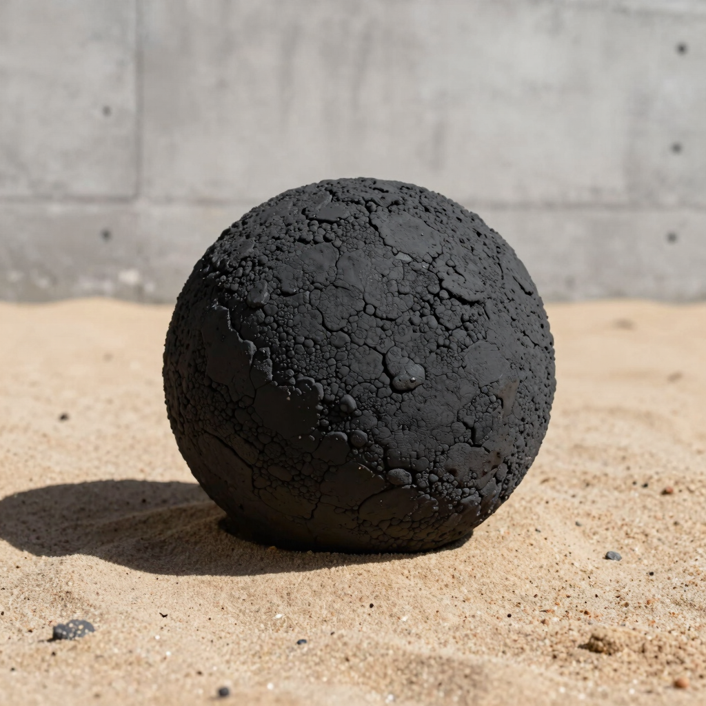Textured Clay Geode Sphere