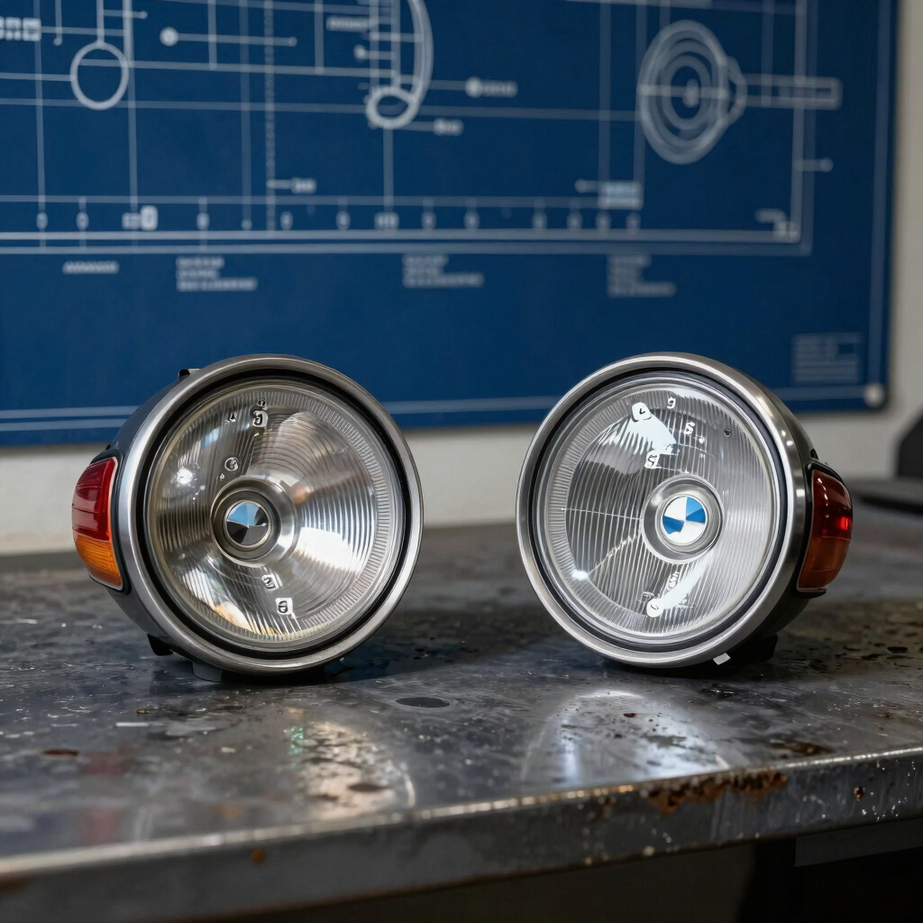 BMW 2002 Round Tail Light Lenses