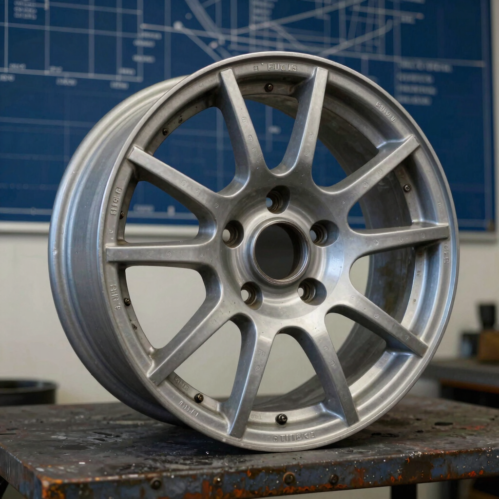 Restored Fuchs 15-Inch Alloy Wheel