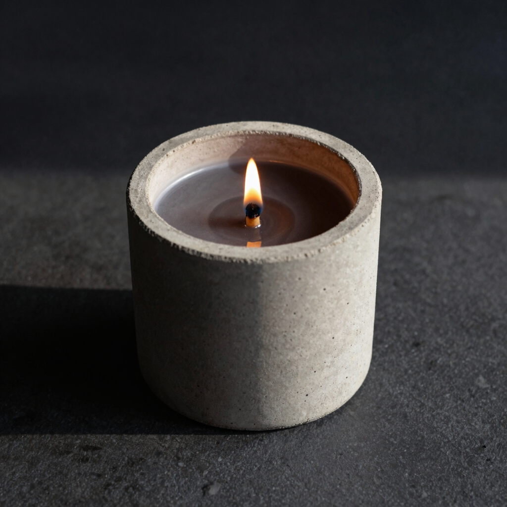 Smoked Oud & Vetiver Concrete Candle