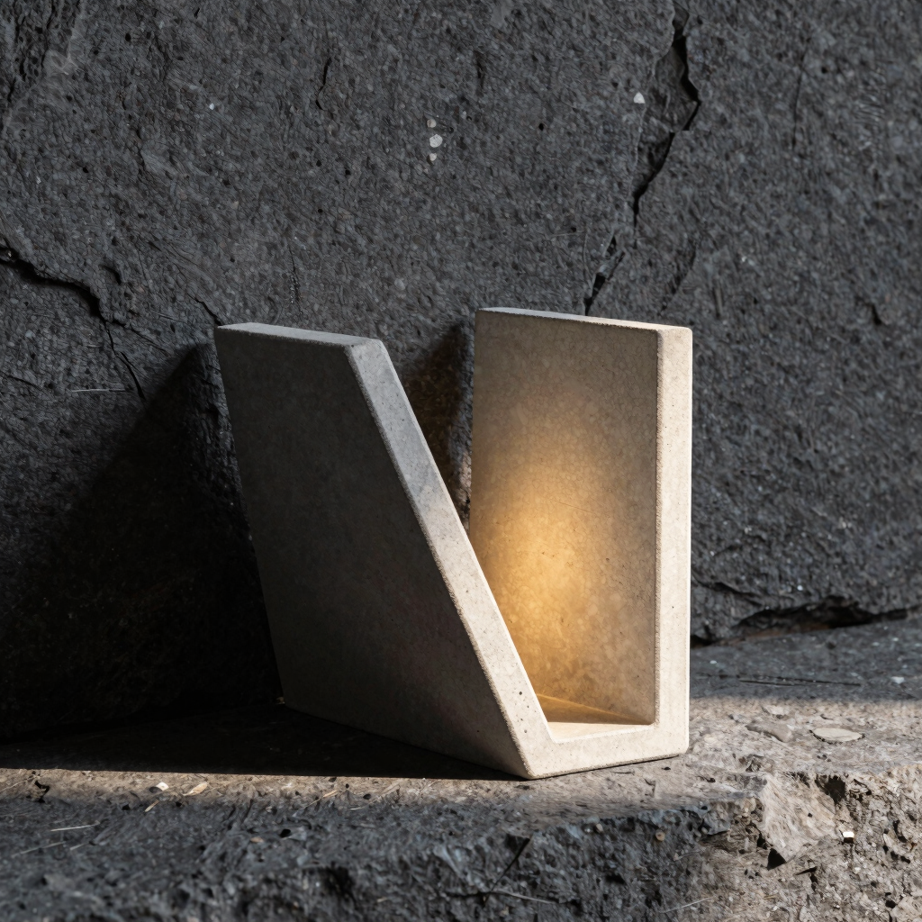 Monolithic Concrete Bookends