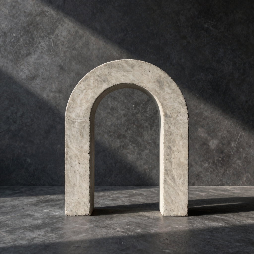 Brutalist Arch Concrete Sculpture